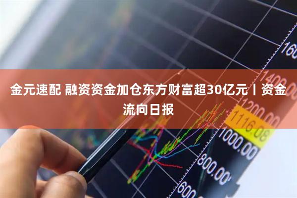 金元速配 融资资金加仓东方财富超30亿元丨资金流向日报